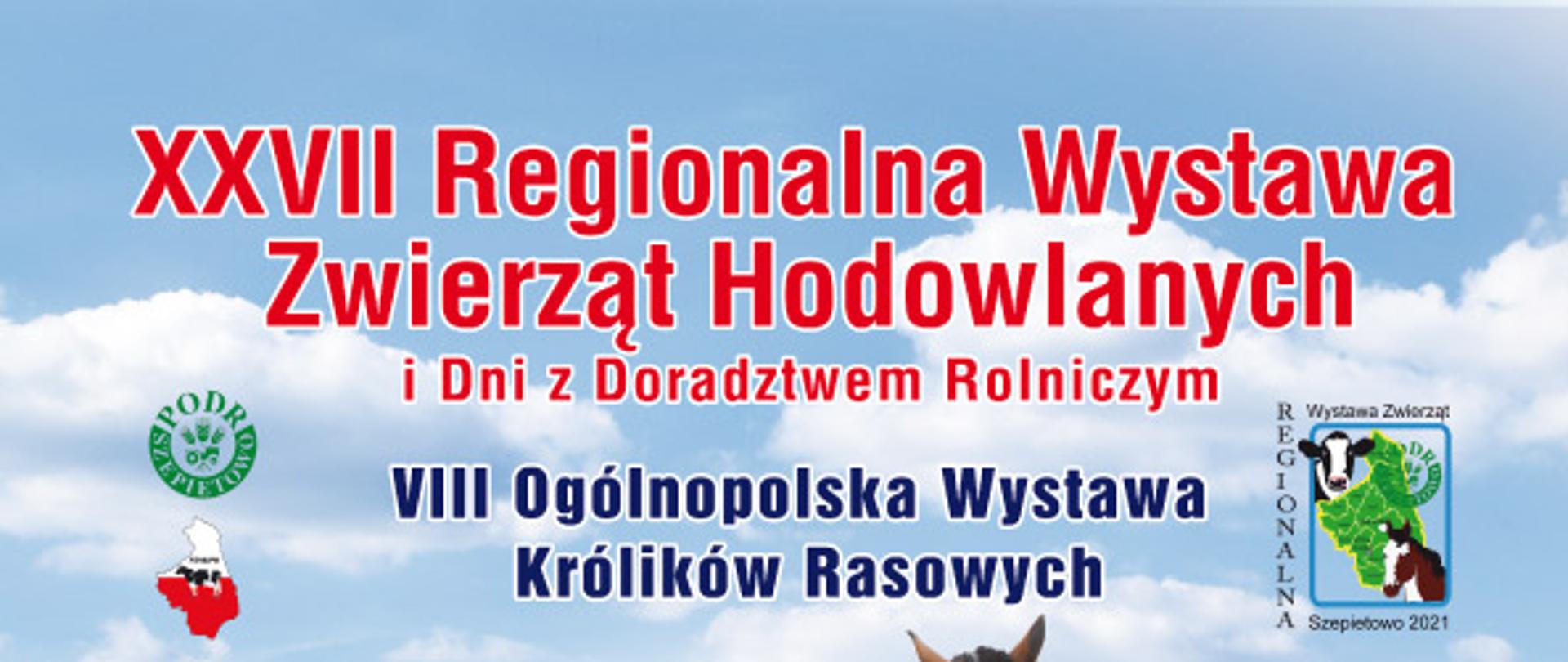 Plakat Regionalna Wystawa Zwierząt Hodowlanych i Dni z Doradztwem Rolniczym 2021