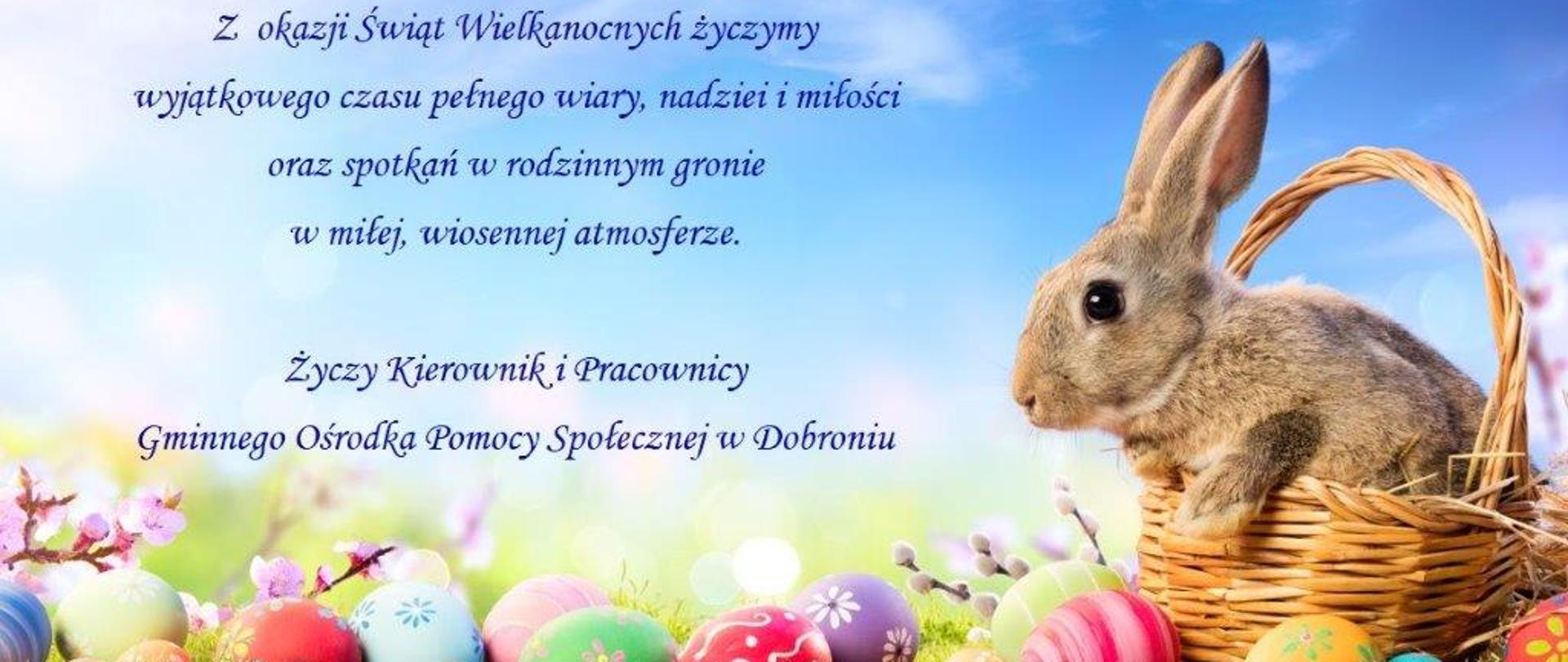Zajączek w koszyczku, pisanki