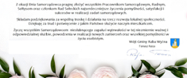 Życzenia na dzień samorządowca