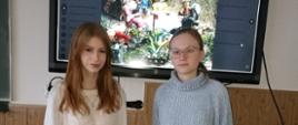 Aleksandra Wróbel i Karolina Grzywacz z kl. 3 A