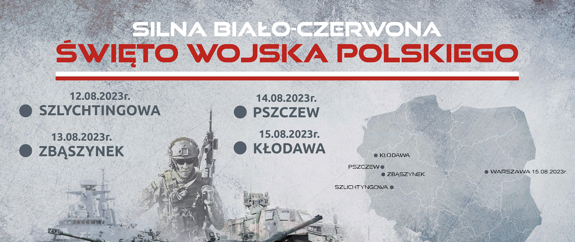 plakat promujący Święto Wojska Polskiego 2023