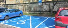 Nowo wytyczone miejsca parkingowe
