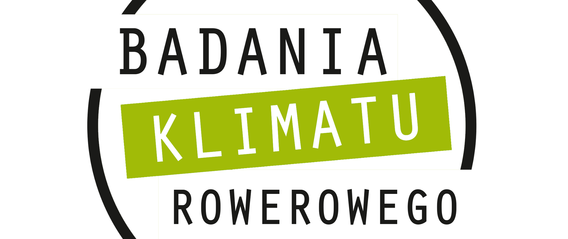 Badania klimatu rowerowego logo transparent napis w kole