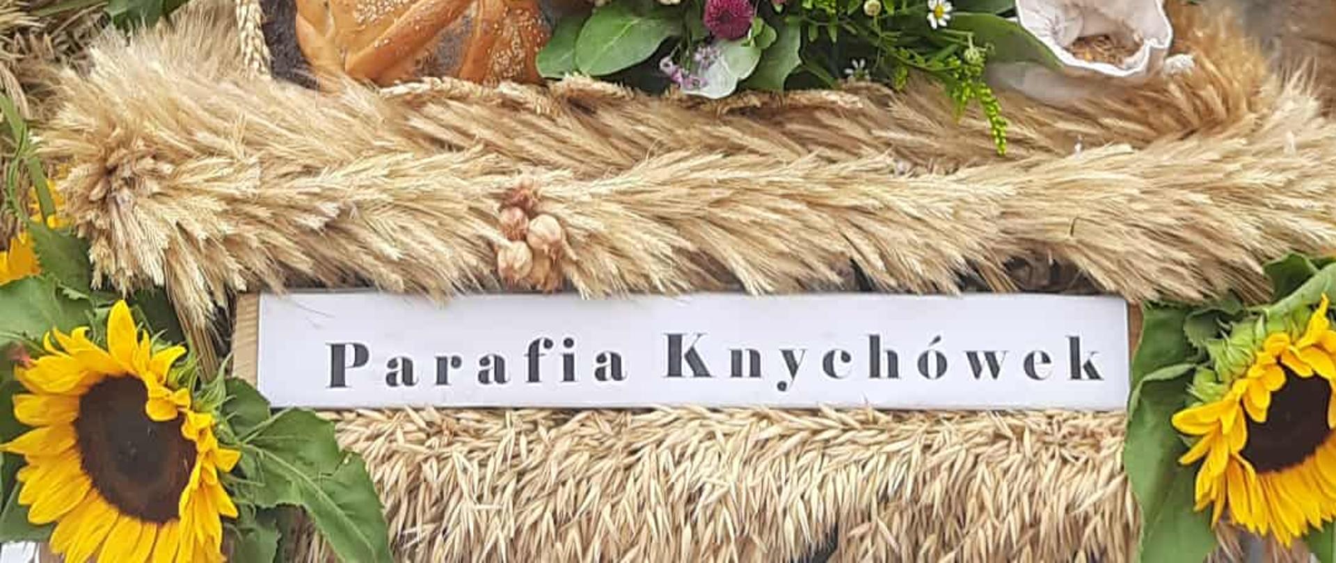 wieniec- krzyż ze zboża 