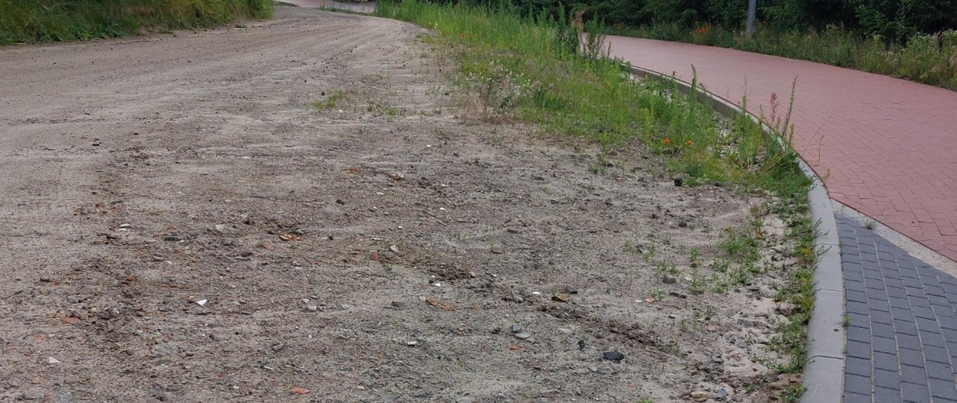 Ulica Siejka przed planowaną przebudową 