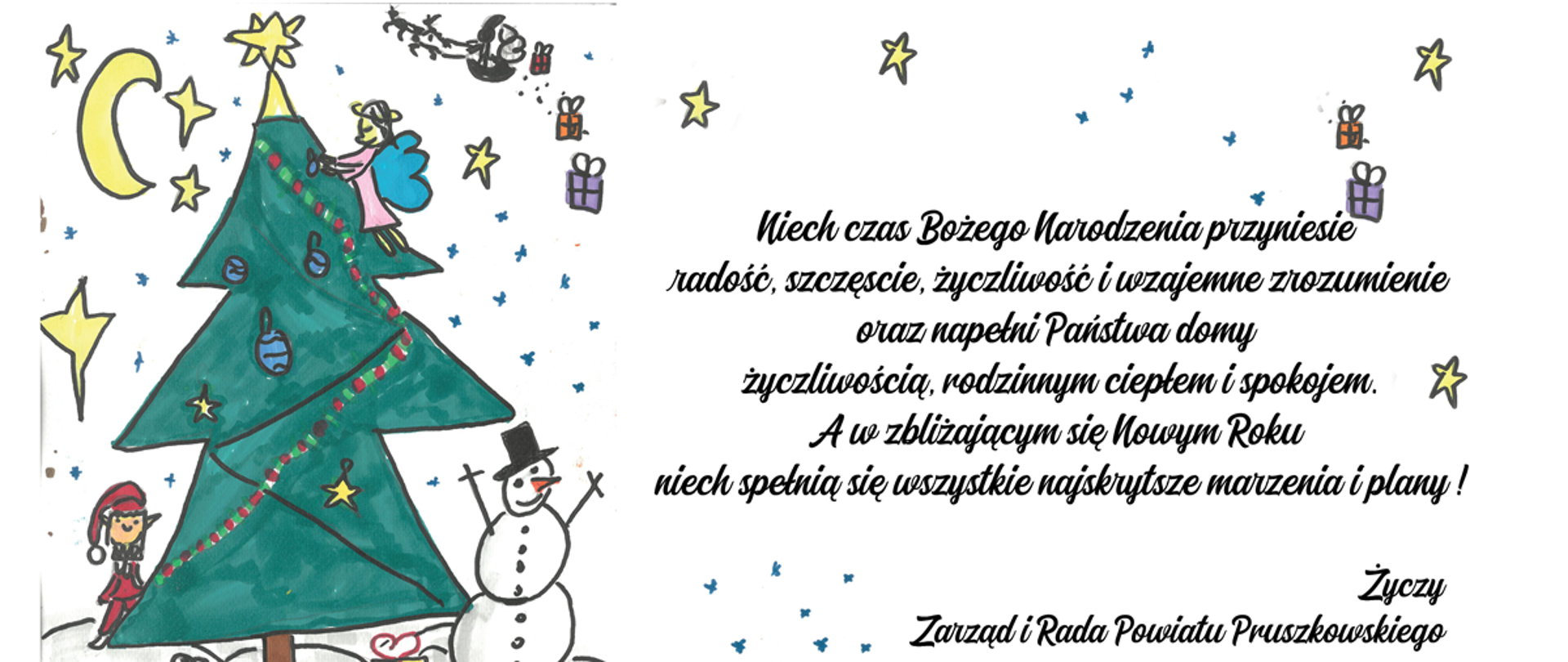 Życzenia Bożonarodzeniowe od Zarządu i Rady Powiatu Pruszkowskiego 