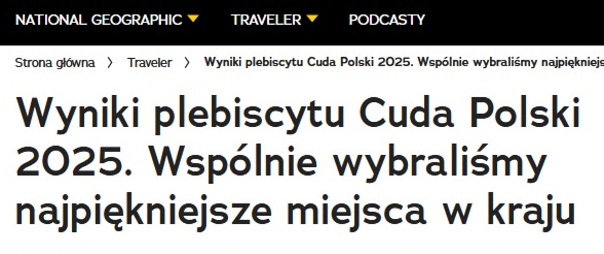 Strona artykułu w National Geographic