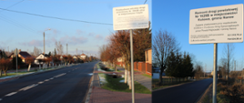 Kolaż zdjęć - efekt przebudowy dwóch dróg powiatowych - w miejscowościach Czyże i Kutowa