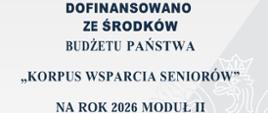 plakat korpus wsparcia seniora
