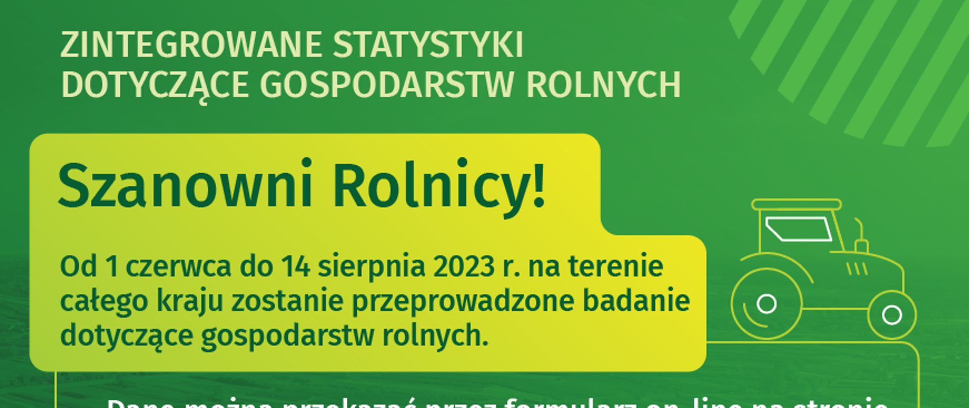 ulotka informacyjna badanie rolnicze