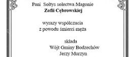Kondolencje Cębrowski Andrzej