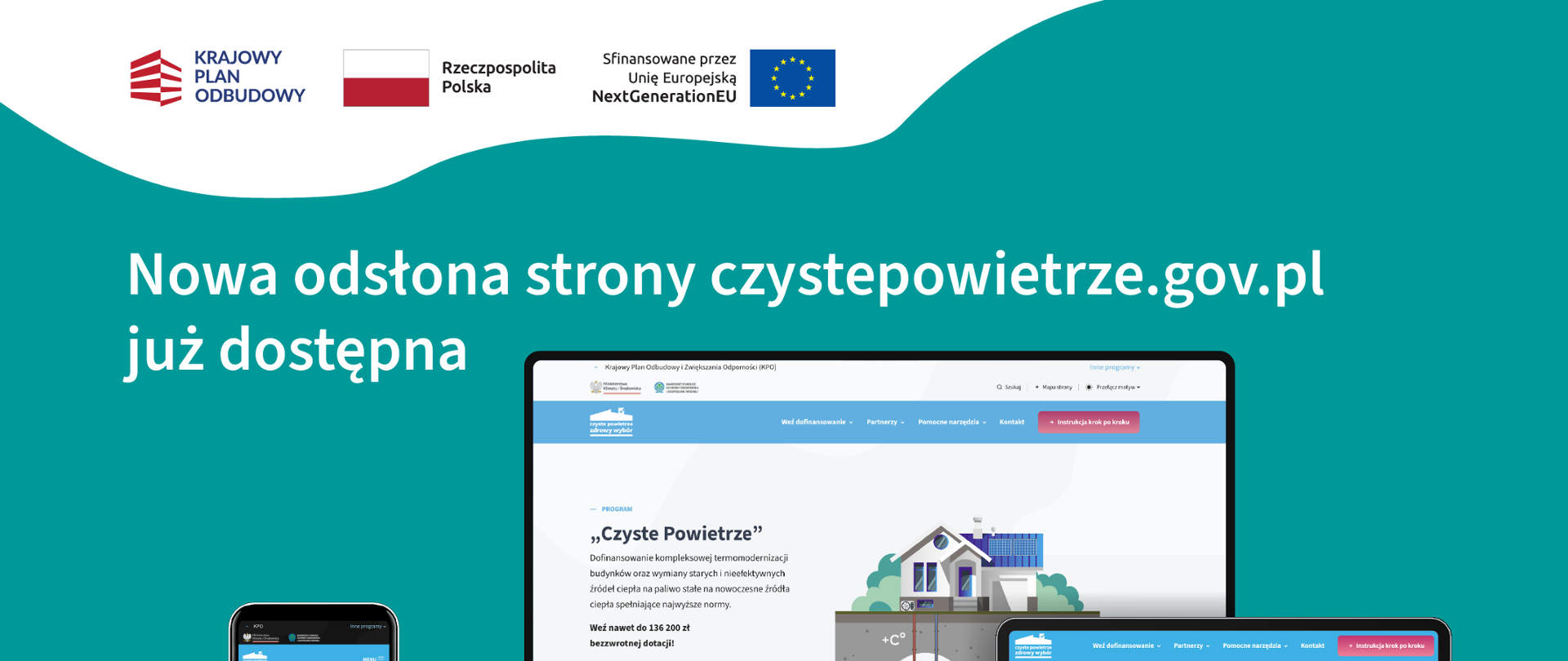 Nowa odsłona strony czystepowietrze.gov.pl już dostępna