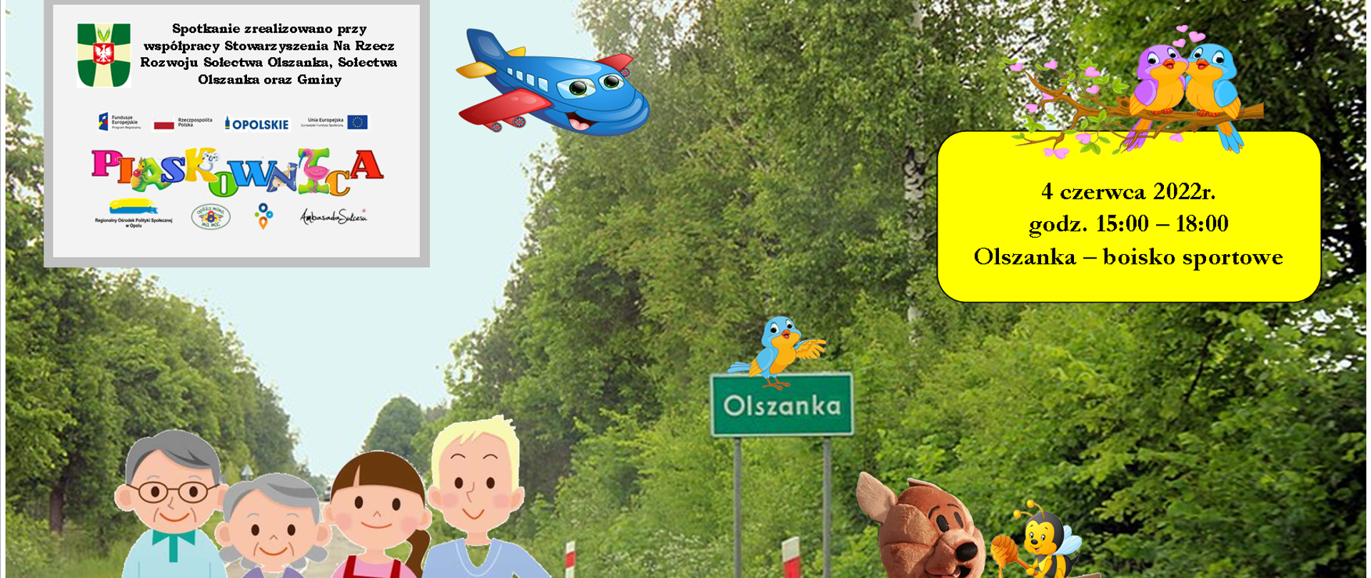 Plakat promocyjny spotkania zaplanowanego na dzień 4 czerwca 2022 roku