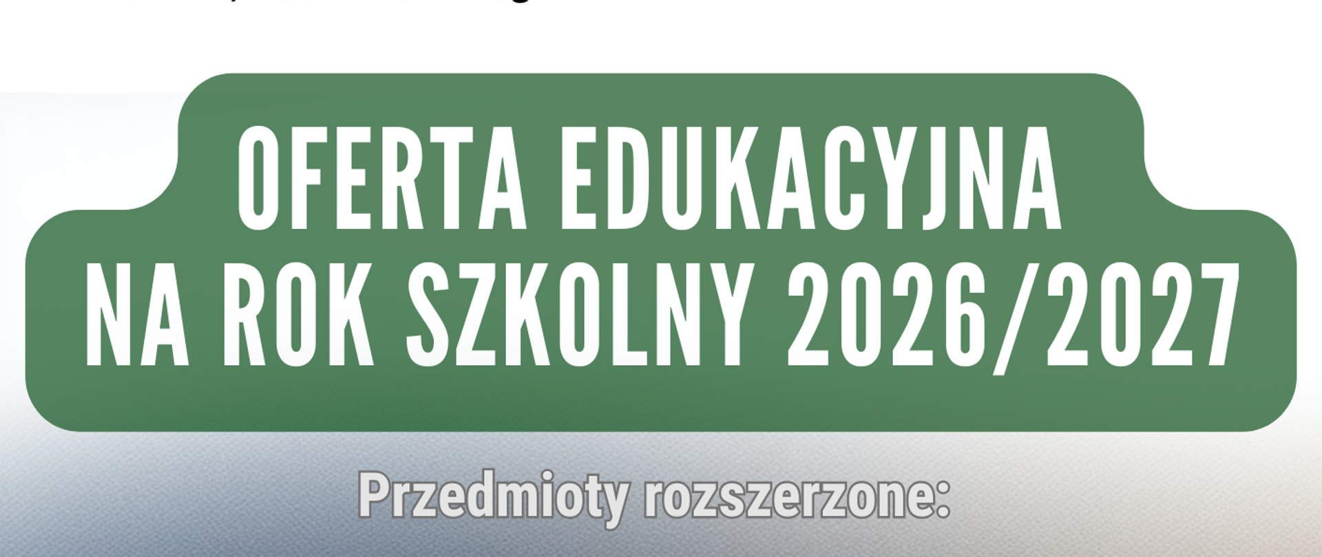 Oferta edukacyjna I LO