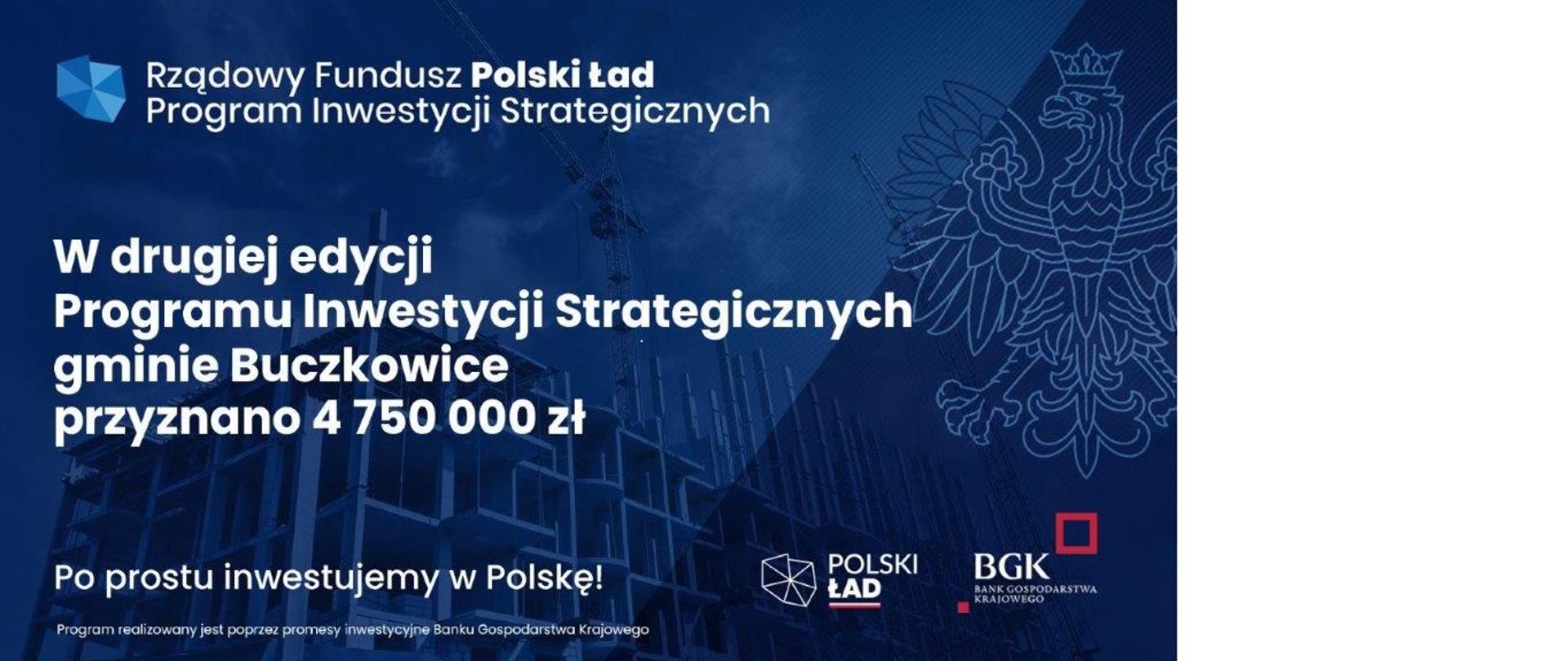 Plakat drugiej edycji Rządowego Funduszu Polski Ład: Program Inwestycji Strategicznych