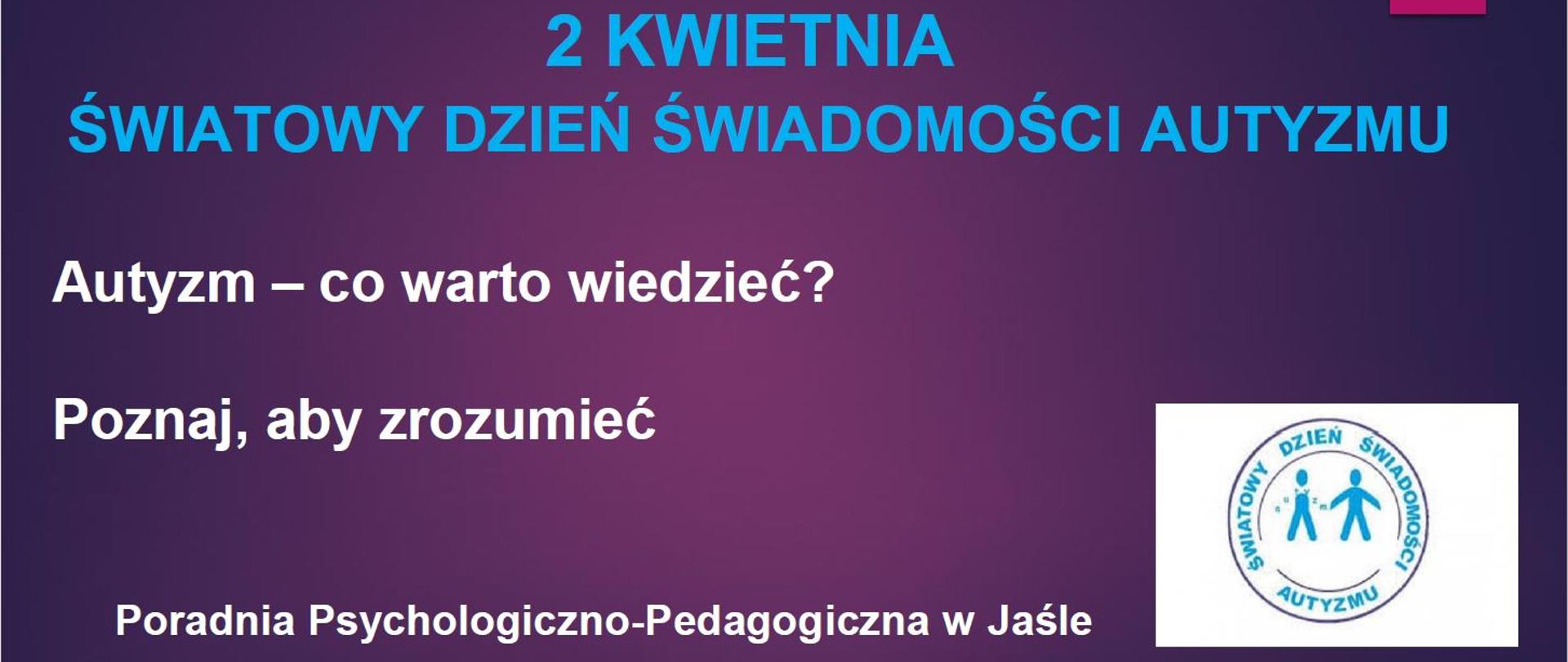 Światowy Dzień Świadomości Autyzmu