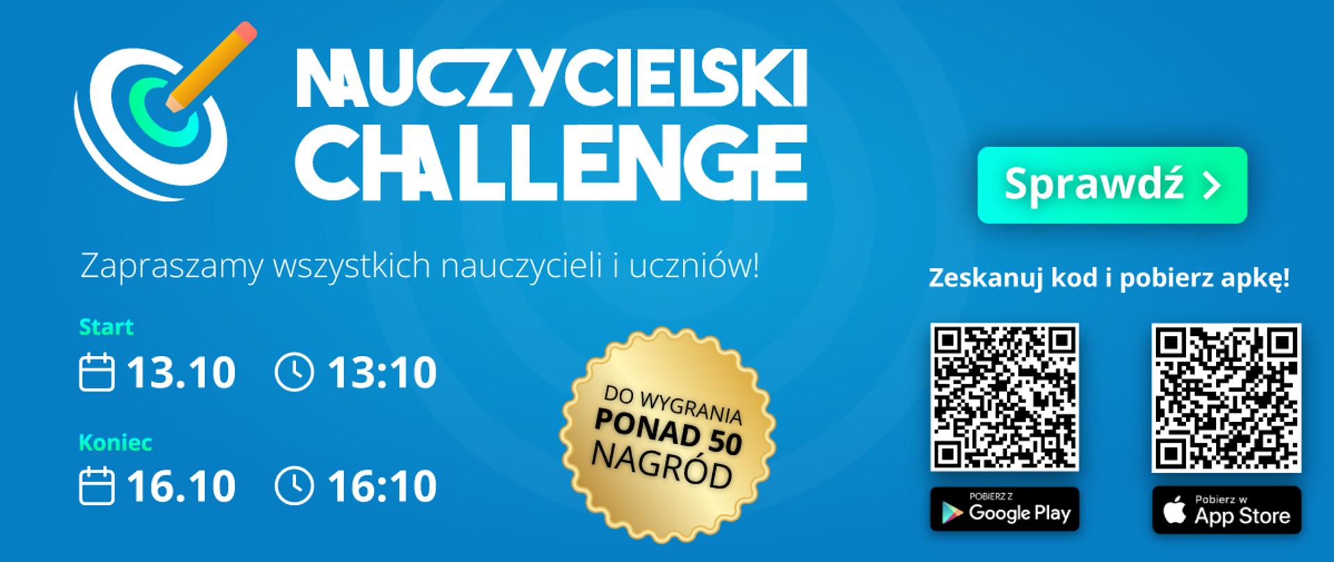 Banner promujący konkurs z okazji Dnia Edukacji Narodowej 