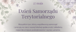 27 maja - Dzień Samorządu Terytorialnego