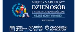 Plakat - informacja o Obchodach Dnia Osób z Niepełnosprawnościami 