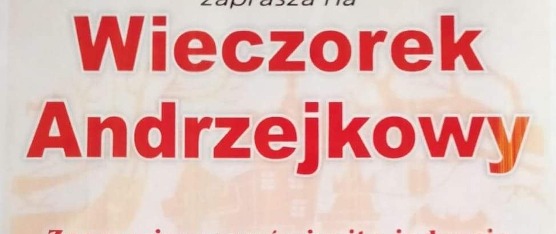 Zaproszenie Rady Rodziców na Wieczorek Andrzejkowy