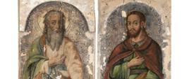 Fragmenty Ikonostasu przedstawiające świętych Cerkwi Prawosławnej