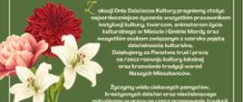 Życzenia z okazji Dnia Działacza Kultury