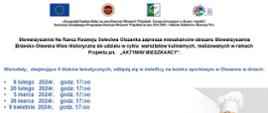 Zaproszenie do udziału w warsztatach z dietetykiem