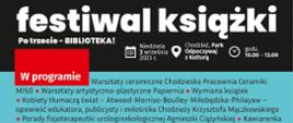 plakat Festiwal książki 