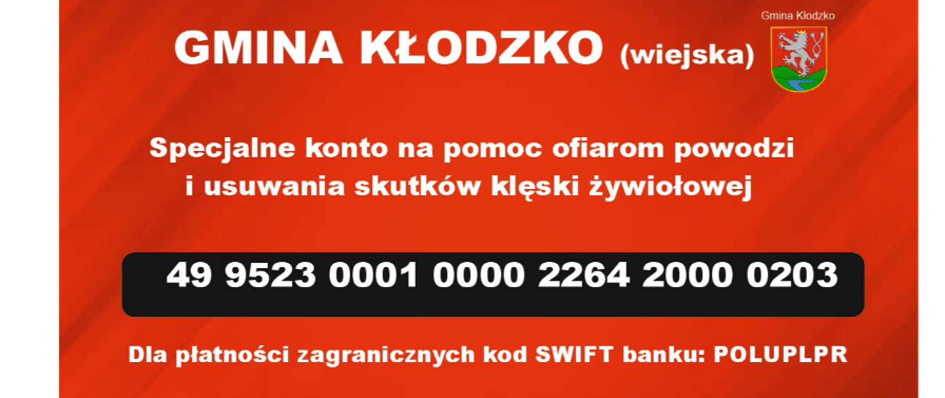 Gmina Kłodzko - powódź 2024