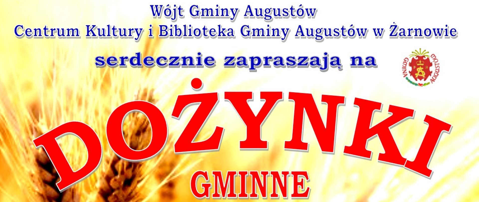 Ogłoszenie o Dożynkach Gminnych 25.08.2024