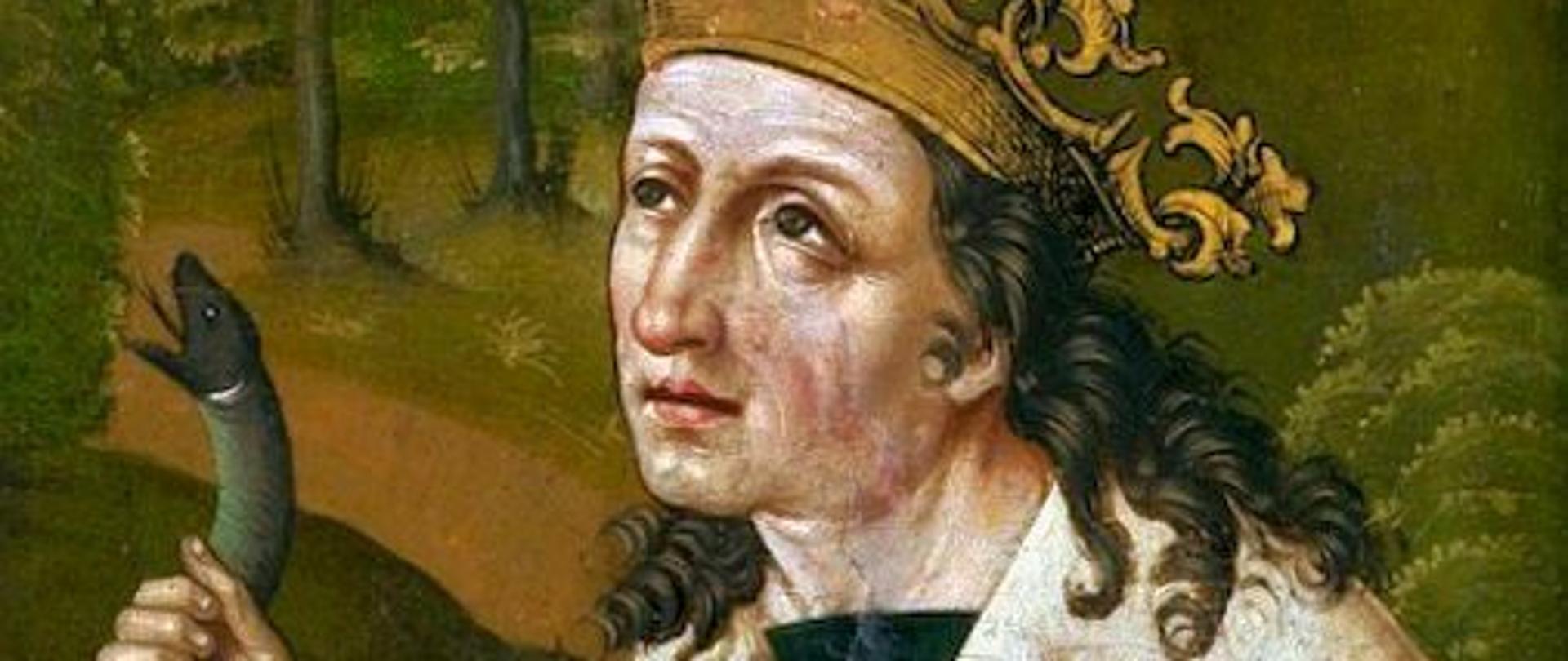 Portret Aleksandra Jagiellończyka (przedstawionego jako król Saracenów na obrazie religijnym). Mal. Jan Goraj w 1504 r. (Muzeum Narodowe w Krakowie). Nie zachował się żaden wizerunek królowej Heleny.