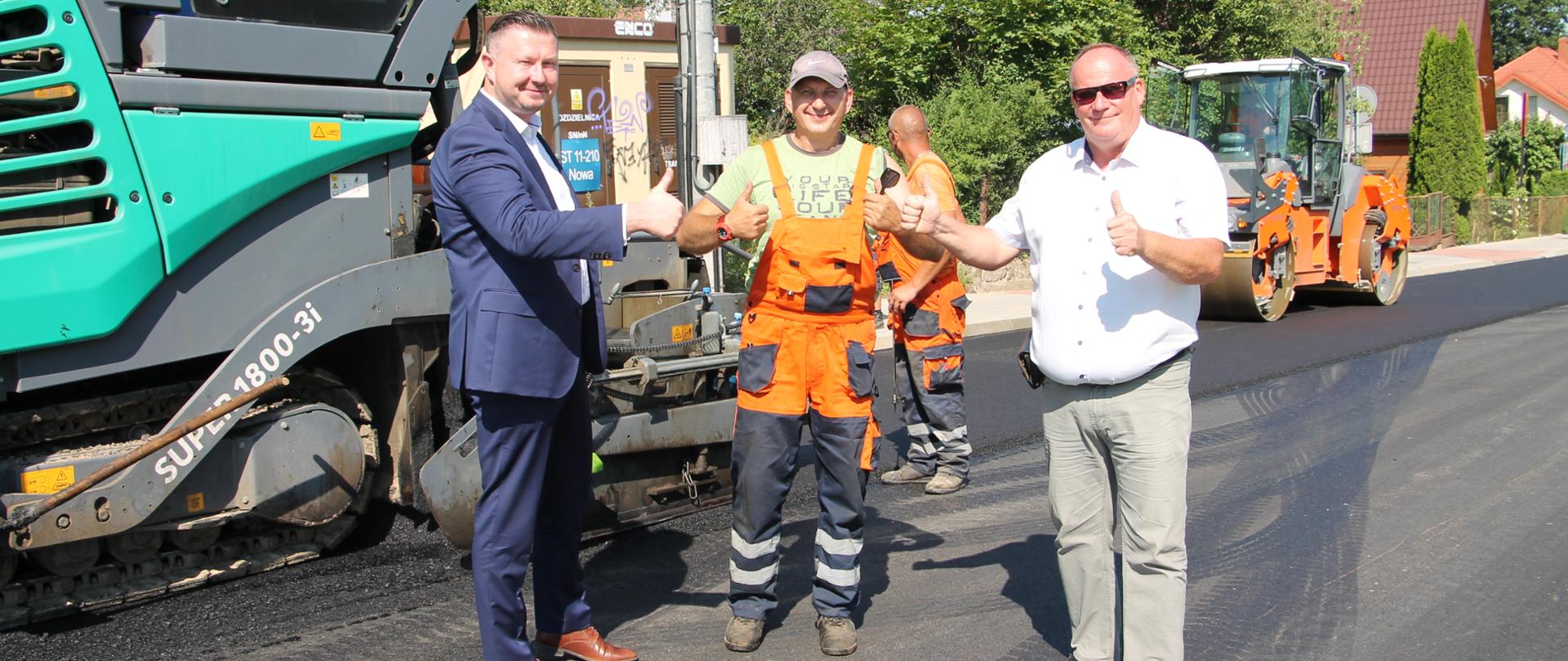 Wizyta na przebudowywanej drodze w Supraślu