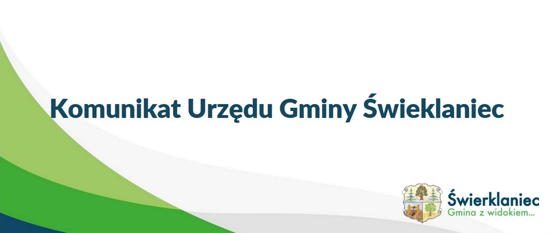Komunikat Urzędu Gminy Świerklaniec