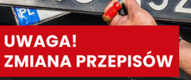 białe i czarne tablice rejestracyjne