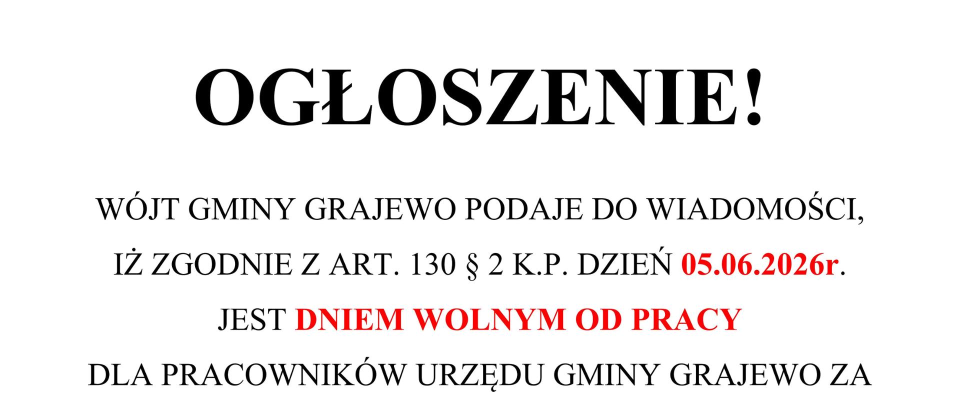 Ogłoszenie 