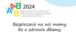 Plakat promujący Konkurs na Rymowankę o Bezpieczeństwie w Gospodarstwie Rolnym „Bezpiecznie na wsi mamy, bo o zdrowie dbamy”