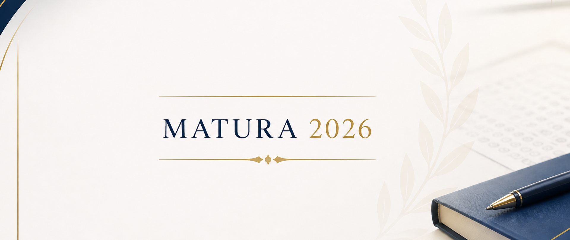Grafika z napisem Matura 2026
