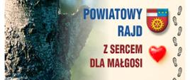 Plakat rajdu "Z sercem dla Małgosi"