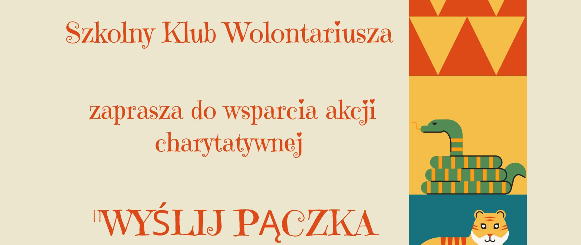 Szkolny Klub Wolontariusza zaprasza do wsparcia akcji charytatywnej Wyślij Pączka do Afryki