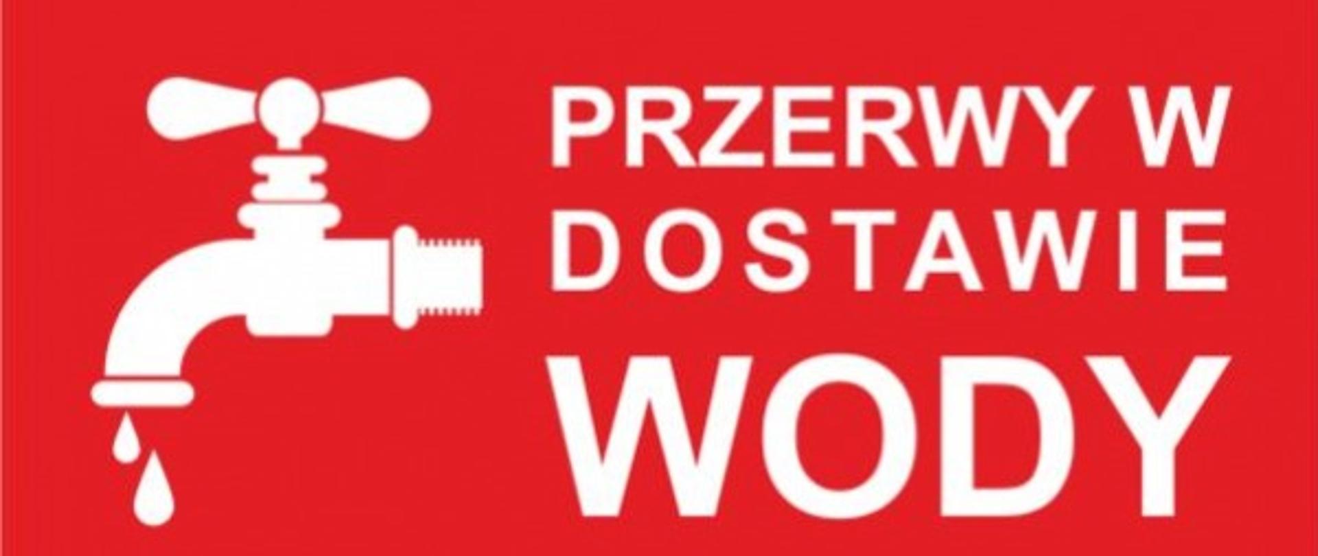 przerwa w dostawie wody 