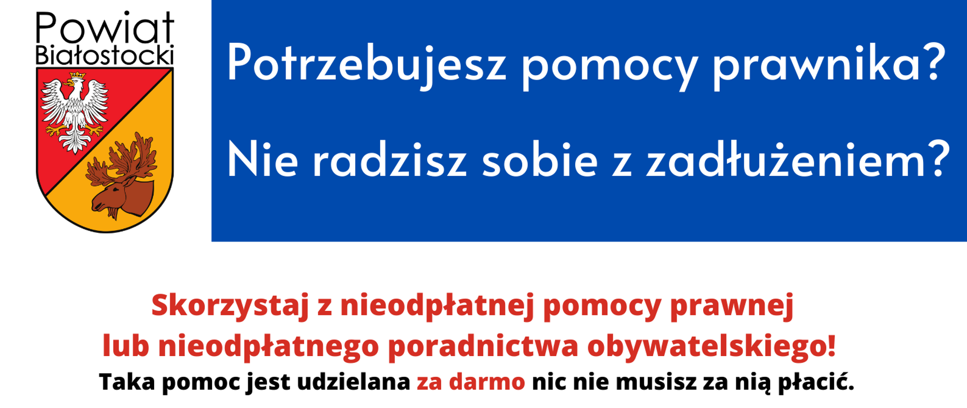informacja plakat pomoc prawna