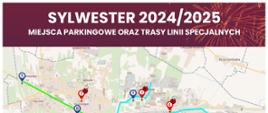 Miejsca parkingowe i trasy linii specjalnych