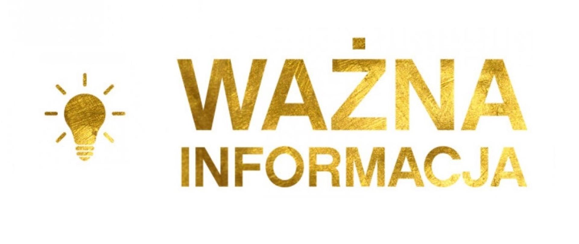 Ważna informacja