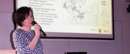 Przy głosie koordynator projektu z ramienia starostwa - Lucyna Lewczuk