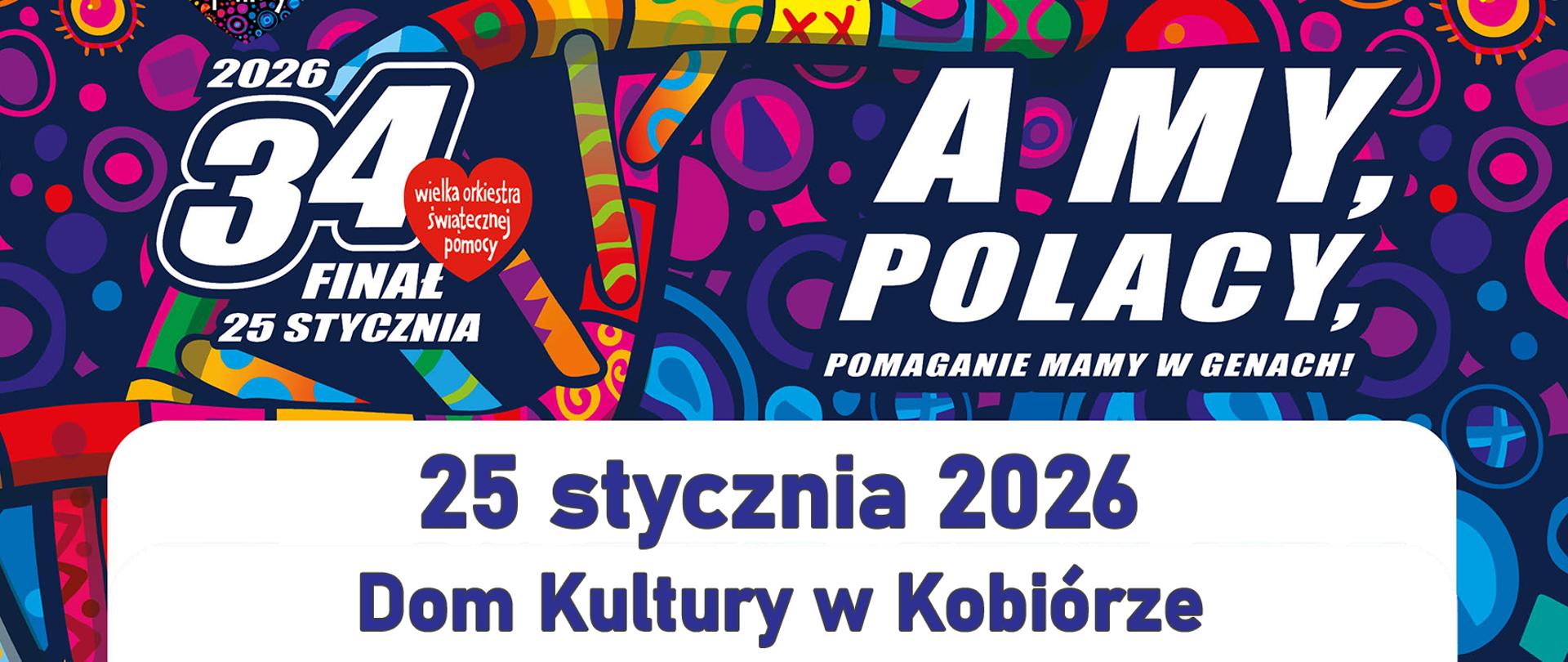 WOŚP w Kobiórze - plakat