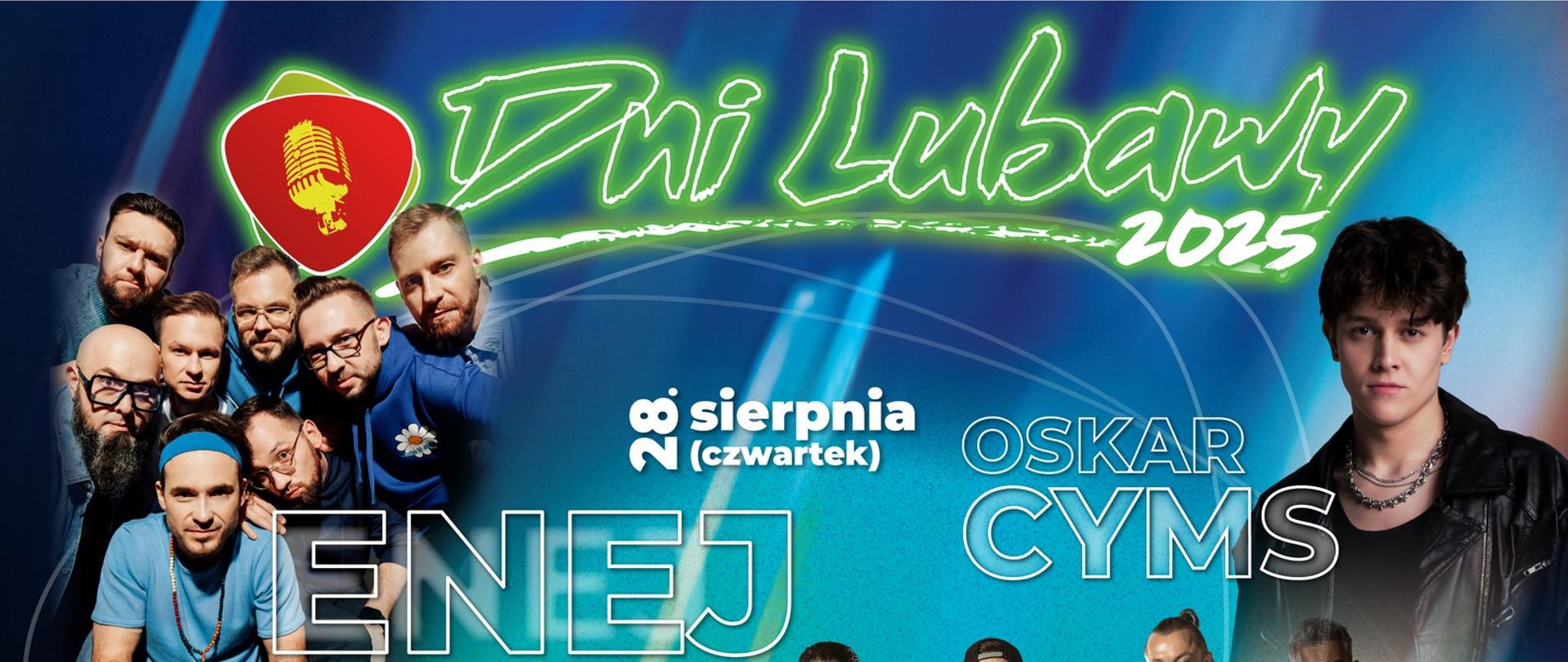 Plakat z programem na Dni Lubawy 2025
