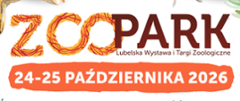 Logo ZOO PARK – Lubelska Wystawa i Targi Zoologiczne. Termin wydarzenia: 24–25 października 2026 roku.