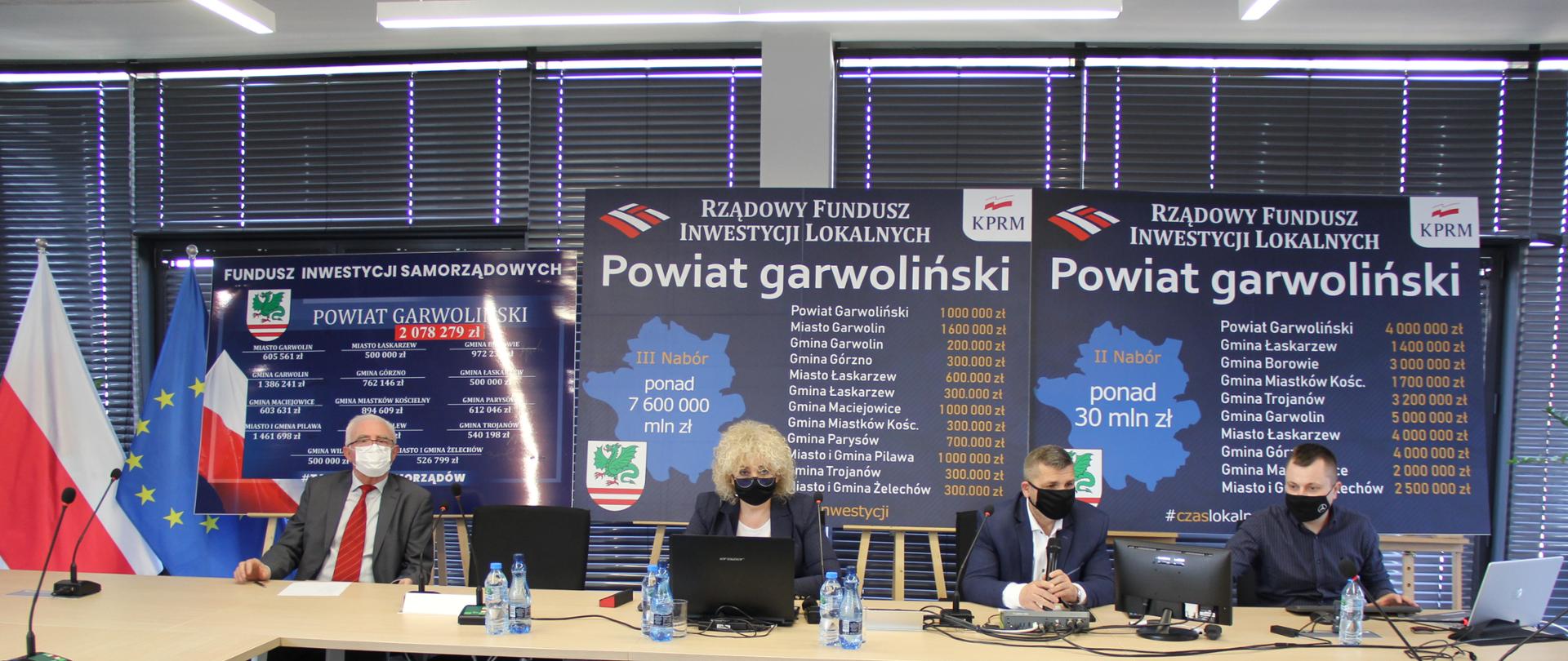 Zdjęcie z konferencji online z III naboru z Rządowego Funduszu Inwestycji Lokalnych