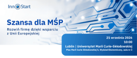 Szansa dla MŚP - agenda