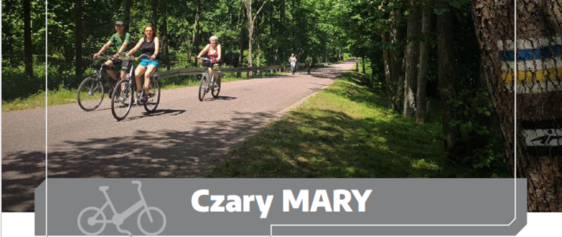 Zdjęcie przedstawiające rowerzystów, promujące artykuł o samorządzie powiatu
